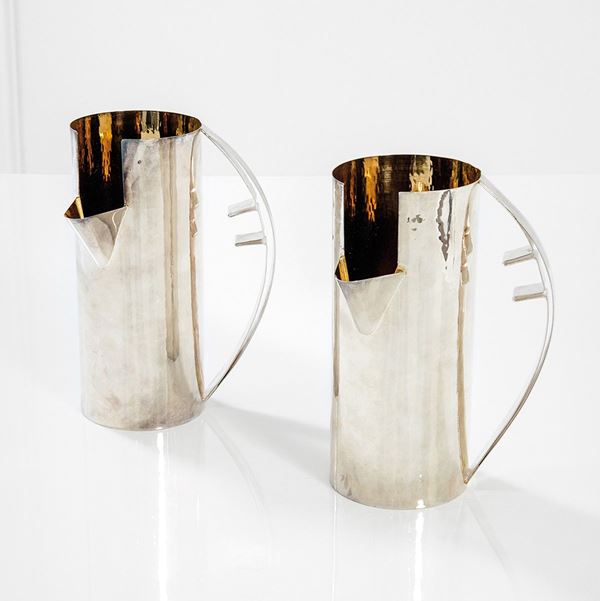 Carlo Scarpa - Due rare brocche
Argento sbal