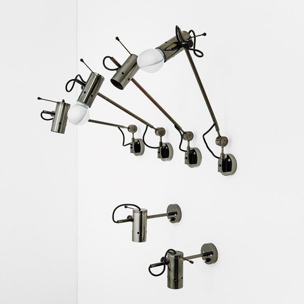 Tito Agnoli : Quattro lampade da parete orie  - Asta Design - Incanto Casa d'Aste e Galleria