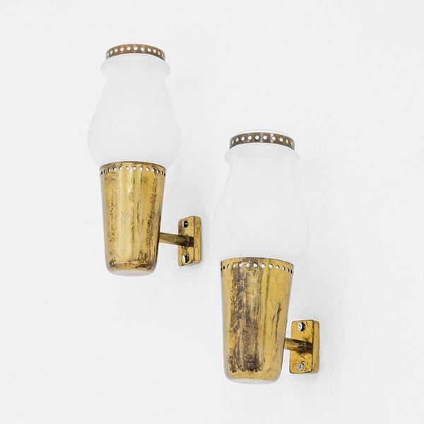 Gino Sarfatti : Due lampade da parete mod. 157  - Asta Design - Incanto Casa d'Aste e Galleria