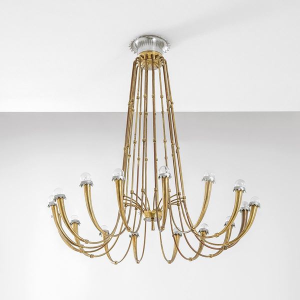 Lampadario
Ottone, alluminio.