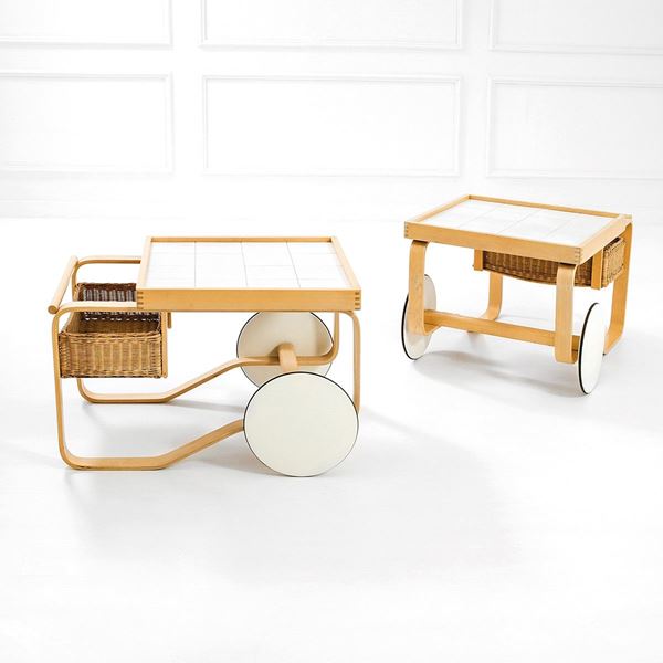 Due carrelli da t&#232;
Multistrat  - Auction Design - Incanto Casa d'Aste e Galleria
