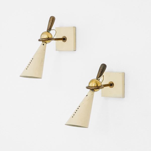 Greco Illuminazione : Due lampade da lettura
Ottone  - Asta Design - Incanto Casa d'Aste e Galleria