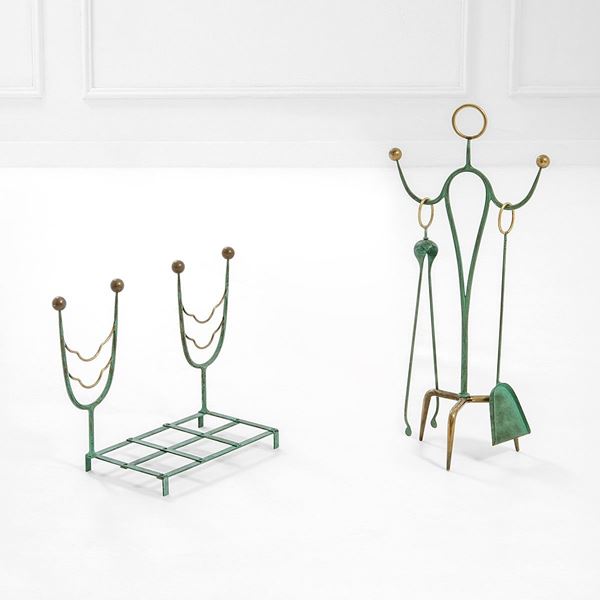 Set da camino
Attrezzi da cam  - Asta Design - Incanto Casa d'Aste e Galleria