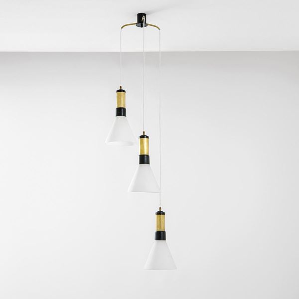 Stilnovo : Lampadario
Ottone, metallo sm  - Asta Design - Incanto Casa d'Aste e Galleria