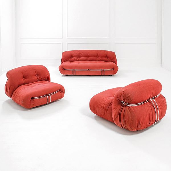 Afra e Tobia Scarpa : Due poltrone ed un divano mod.  - Asta Design - Incanto Casa d'Aste e Galleria