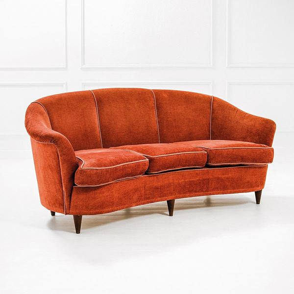 Gio Ponti (attr.) : Divano
Legno tornito, tessuto  - Auction Design - Incanto Casa d'Aste e Galleria