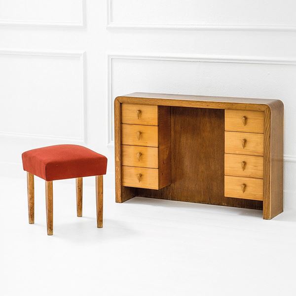 Mario Dezzutti : Toeletta con sgabello
Legno d  - Auction Design - Incanto Casa d'Aste e Galleria