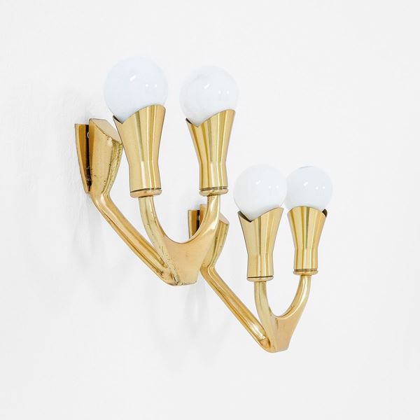 Max Ingrand - Due lampade da parete
Ottone.