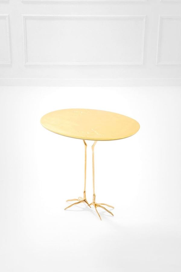 Meret Oppenheim : Tavolino mod. Traccia 
Legno   - Asta Spring Design - Incanto Casa d'Aste e Galleria