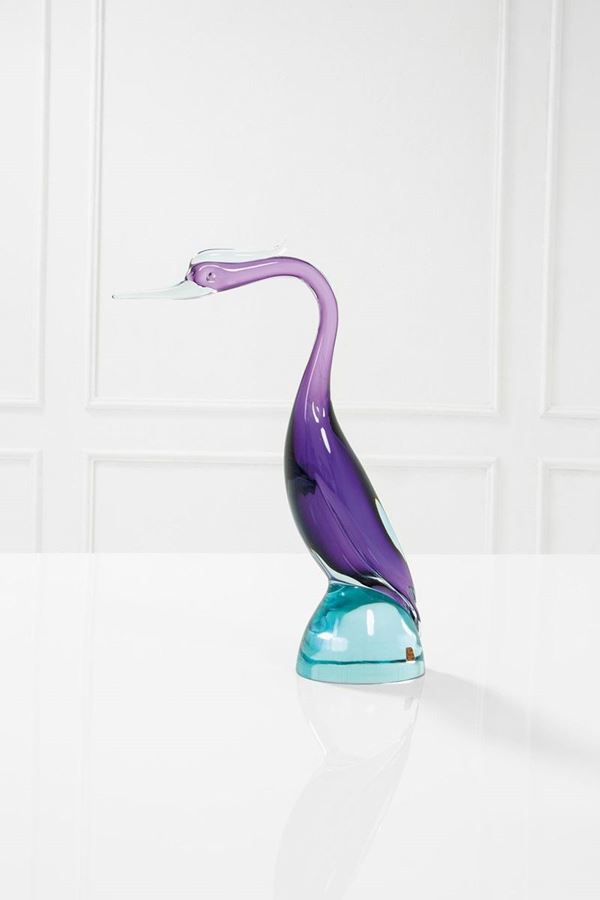 Flavio Poli : Figura di airone mod. 14380
V  - Asta Spring Design - Incanto Casa d'Aste e Galleria