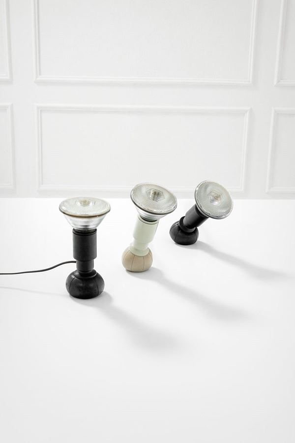 Gino Sarfatti : Tre lampade da tavolo mod. 600  - Auction Spring Design - Incanto Casa d'Aste e Galleria