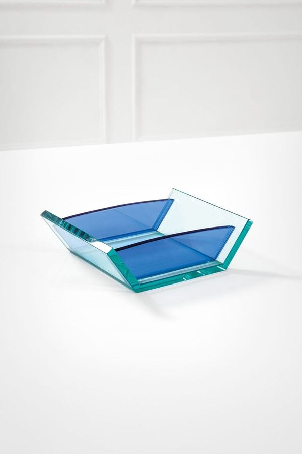 Ettore Sottsass : Centrotavola 
Cristallo color  - Asta Spring Design - Incanto Casa d'Aste e Galleria