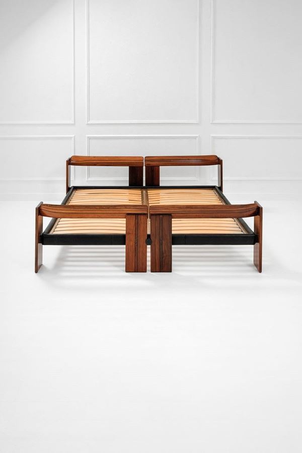 Afra e Tobia Scarpa : Letto a due piazze della serie  - Auction Spring Design - Incanto Casa d'Aste e Galleria