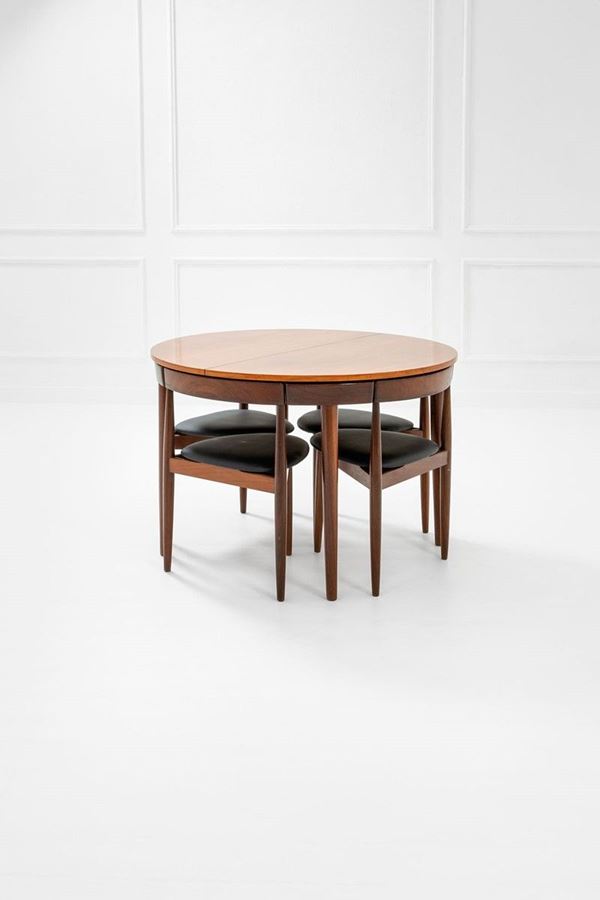 Hans Olsen : Tavolo rotondo allungabile e q  - Asta Spring Design - Incanto Casa d'Aste e Galleria