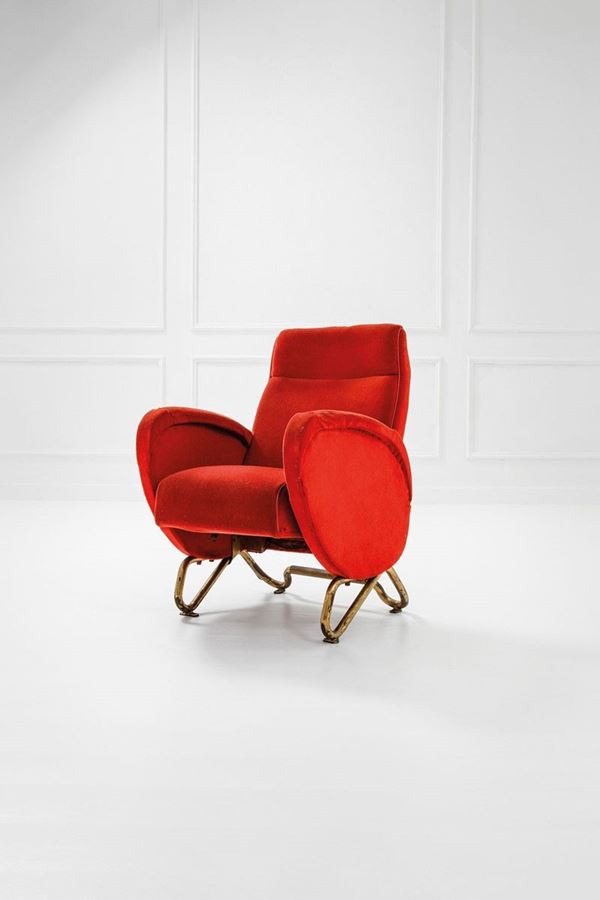 Carlo Mollino : Poltrona per l&#39;Auditorium Rai   - Asta Spring Design - Incanto Casa d'Aste e Galleria