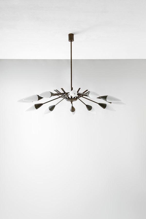 Grande lampadario 
Ottone, me  - Asta Spring Design - Incanto Casa d'Aste e Galleria