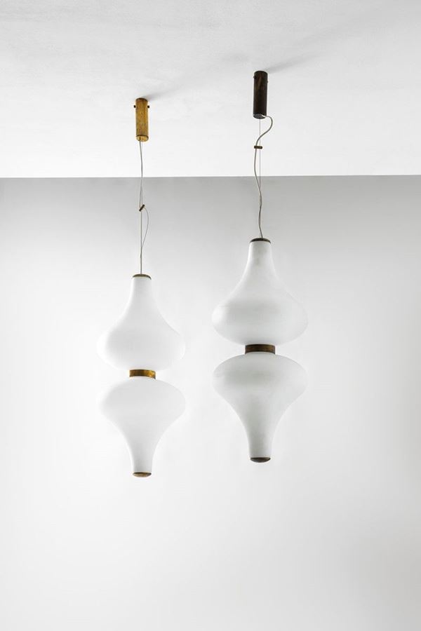 Stilnovo : Coppia di lampade a sospension  - Asta Spring Design - Incanto Casa d'Aste e Galleria