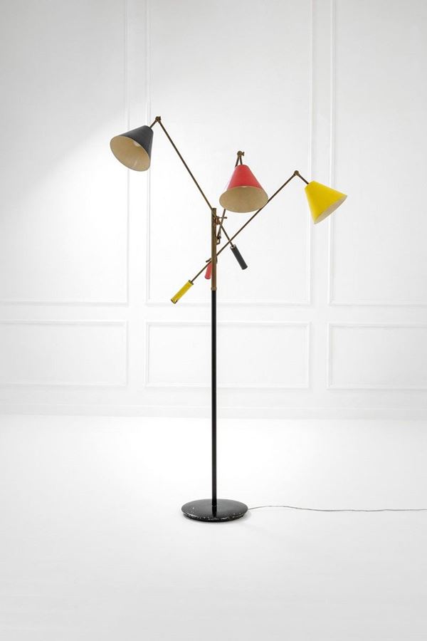 Angelo Lelii : Lampada da terra mod. 12128s T  - Auction Spring Design - Incanto Casa d'Aste e Galleria
