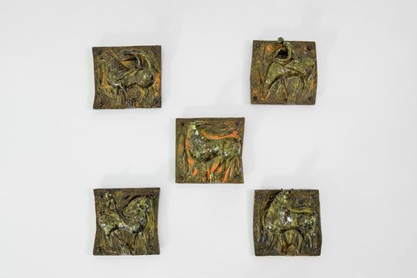 San Polo : Cinque appendiabiti da parete
  - Auction Spring Design - Incanto Casa d'Aste e Galleria