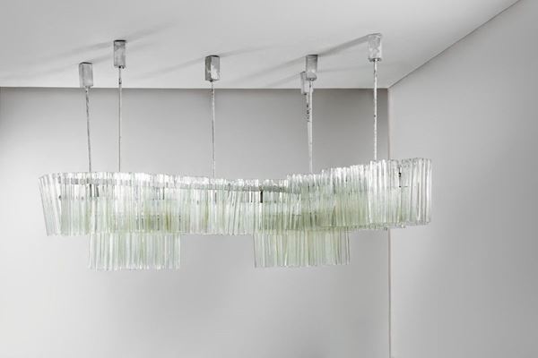 Salviati &amp; C. : Grande lampadario
Metallo cro  - Auction Spring Design - Incanto Casa d'Aste e Galleria