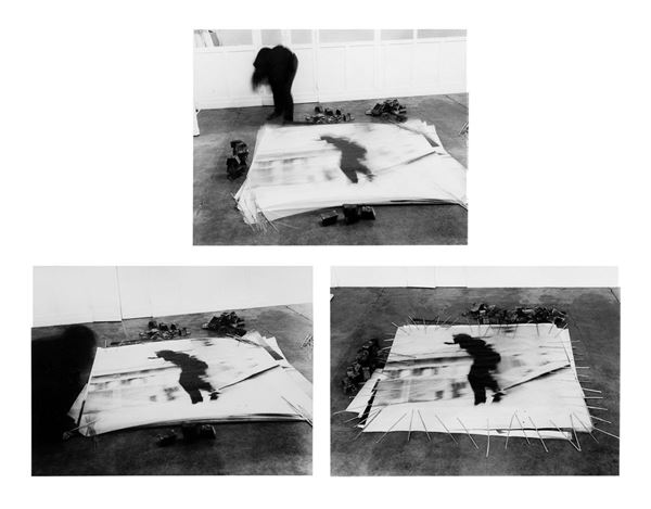 Salvatore Licitra : Emilio Prini installa &quot;Fermaca  - Asta Fotografia - Incanto Casa d'Aste e Galleria