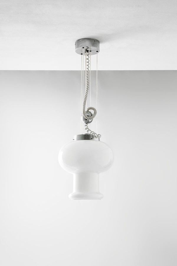 Vittorio Introini : Lampada a sospensione mod. Cal  - Asta Spring Design - Incanto Casa d'Aste e Galleria
