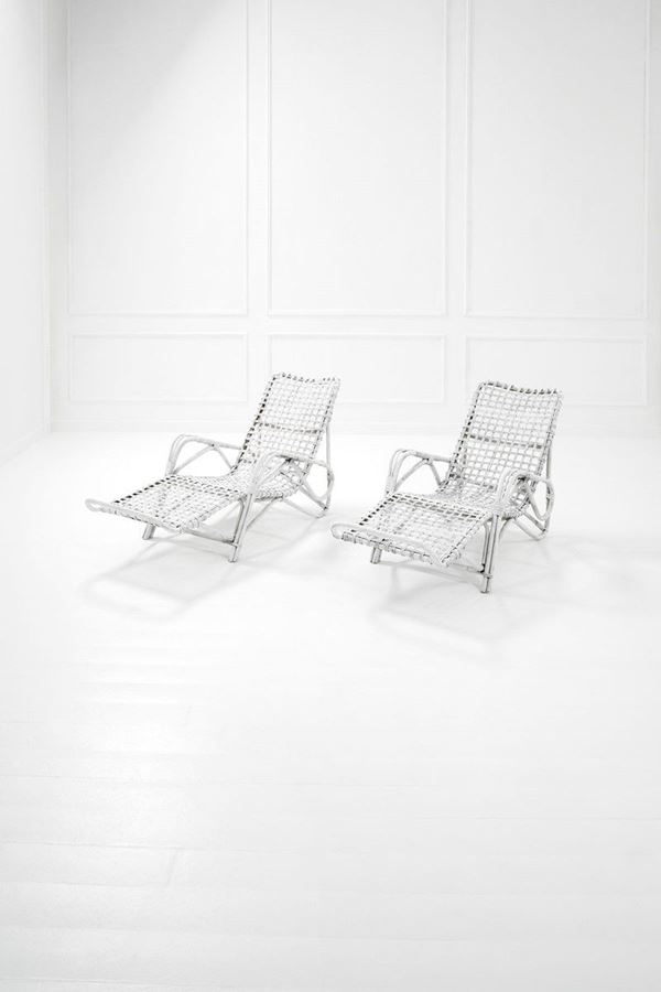 Bonacina : Due chaises longues 
Bamb&#249;, v  - Asta Spring Design - Incanto Casa d'Aste e Galleria