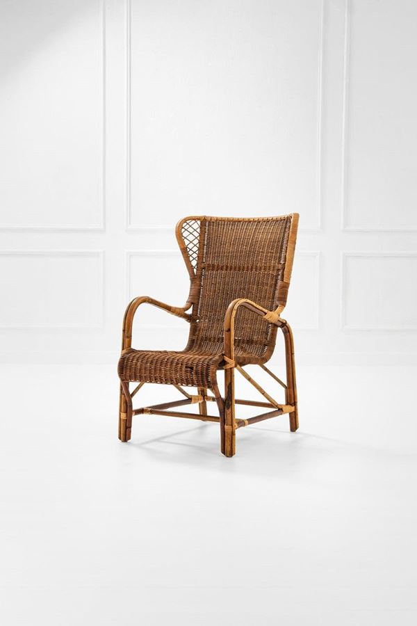 Eugenia Alberti Reggio : Poltrona
Bamb&#249;, canna d&#39;India  - Asta Spring Design - Incanto Casa d'Aste e Galleria