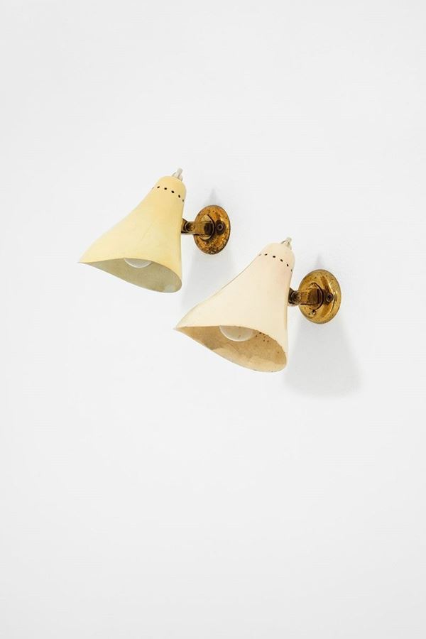 Gino Sarfatti : Due lampade da parete mod. 18V  - Auction Spring Design - Incanto Casa d'Aste e Galleria