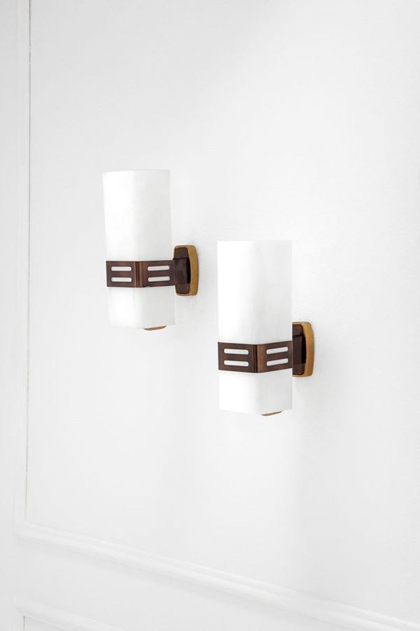 Stilnovo : Due lampade da parete 
Ottone  - Auction Spring Design - Incanto Casa d'Aste e Galleria