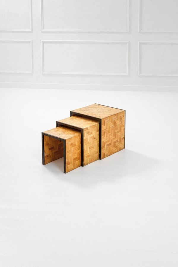 Tommaso Barbi : Tre tavolini impilabili 
Otto  - Asta Spring Design - Incanto Casa d'Aste e Galleria