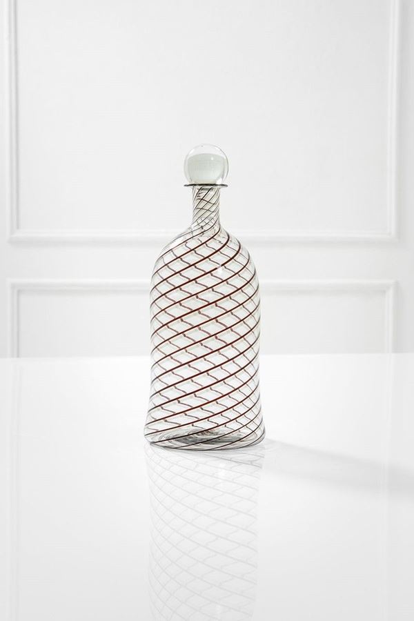 Venini : Bottiglia
Vetro soffiato tras  - Auction Spring Design - Incanto Casa d'Aste e Galleria