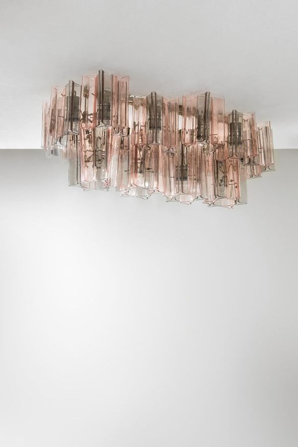 Venini : Grande lampadario
Vetro di Mu  - Asta Spring Design - Incanto Casa d'Aste e Galleria