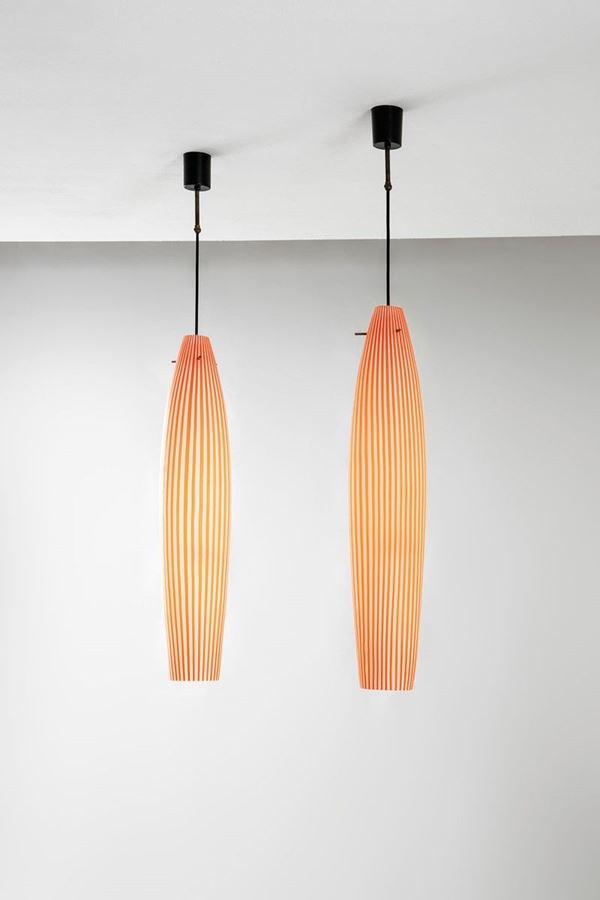 Massimo Vignelli : Due grandi lampade a sospensio  - Asta Spring Design - Incanto Casa d'Aste e Galleria
