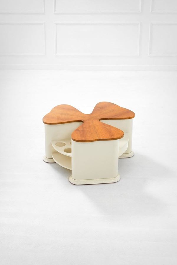 Tavolino bar con ripiano girev  - Auction Spring Design - Incanto Casa d'Aste e Galleria