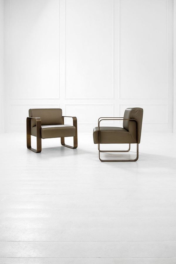Daniel Passegrimaud (attr.) : Due poltrone 
Bronzo patinato  - Asta Spring Design - Incanto Casa d'Aste e Galleria