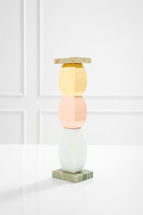 Ettore Sottsass : Vaso Giallo Giallo Bianco
Mar  - Asta Spring Design - Incanto Casa d'Aste e Galleria