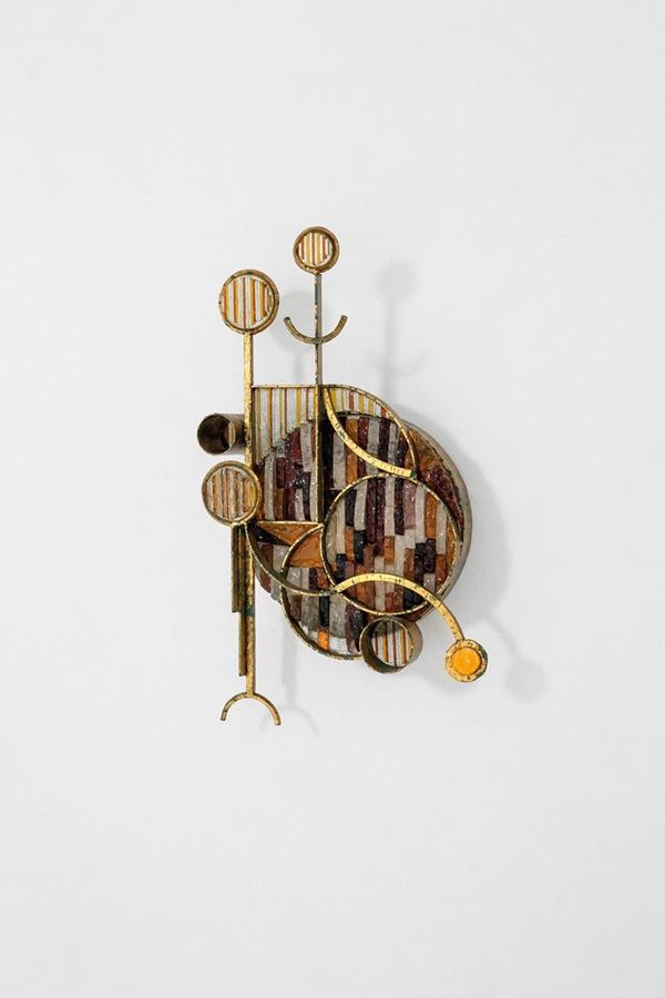 Albano Poli : Lampada da parete
Ferro smalt  - Asta Spring Design - Incanto Casa d'Aste e Galleria