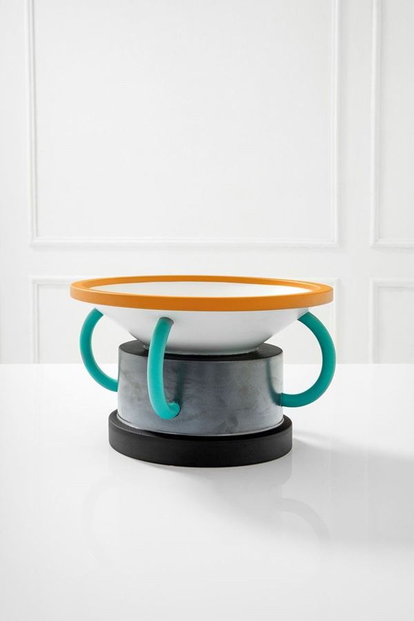 Ettore Sottsass : Fruttiera con manici della Col  - Auction Spring Design - Incanto Casa d'Aste e Galleria