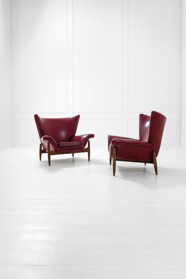 Due grandi poltrone 
Legno, v  - Asta Spring Design - Incanto Casa d'Aste e Galleria