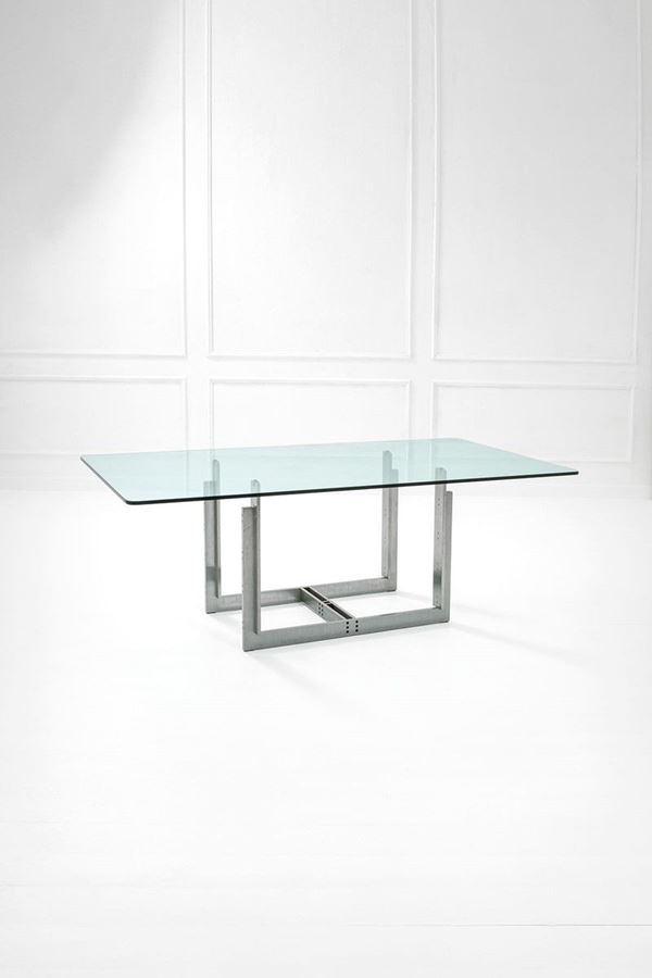 Carlo Scarpa : Tavolo mod. Sarpi 
Acciaio ni  - Asta Spring Design - Incanto Casa d'Aste e Galleria