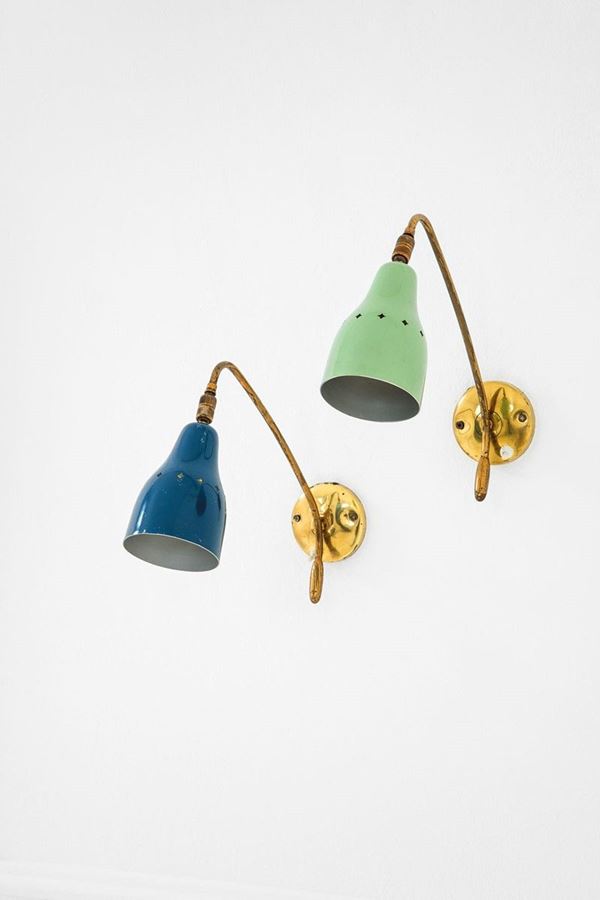 Due lampade da parete orientab  - Auction Spring Design - Incanto Casa d'Aste e Galleria