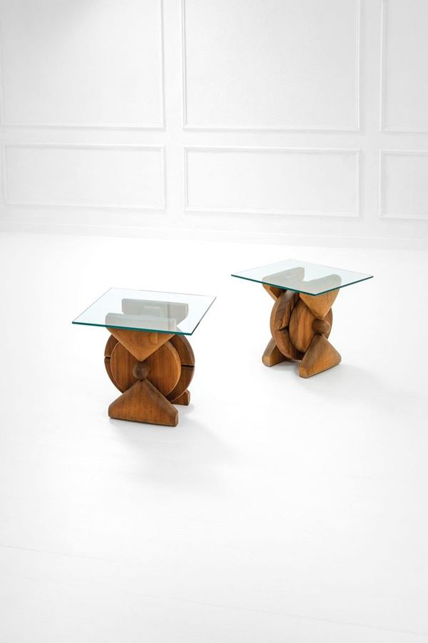 Andrea Cascella : Due tavolini scultura mod. Leg  - Asta Spring Design - Incanto Casa d'Aste e Galleria