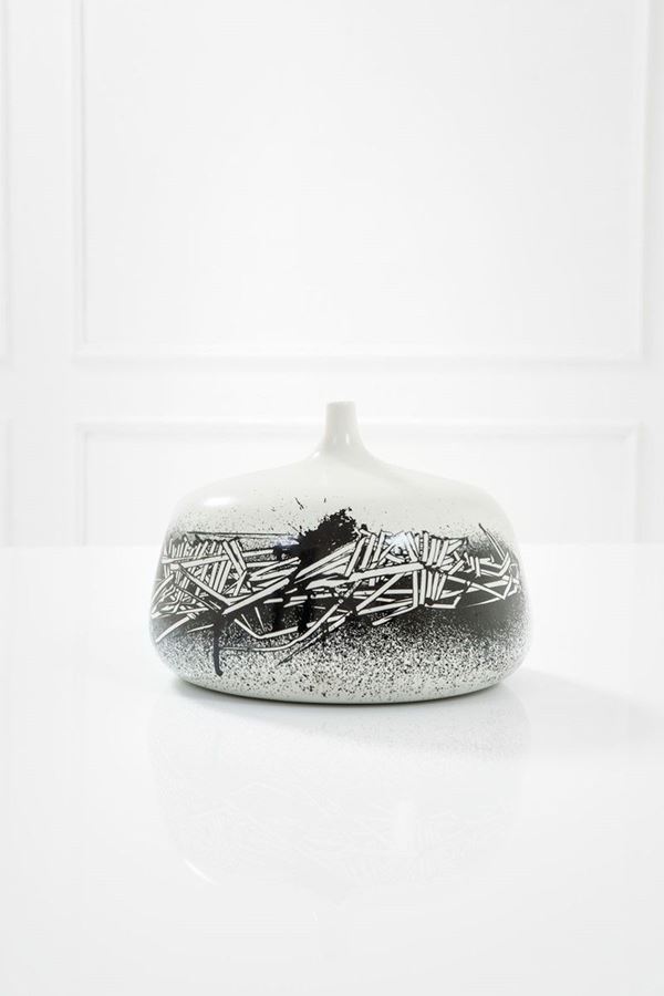 Emilio Scanavino : Vaso 
Ceramica smaltata e dec  - Asta Spring Design - Incanto Casa d'Aste e Galleria
