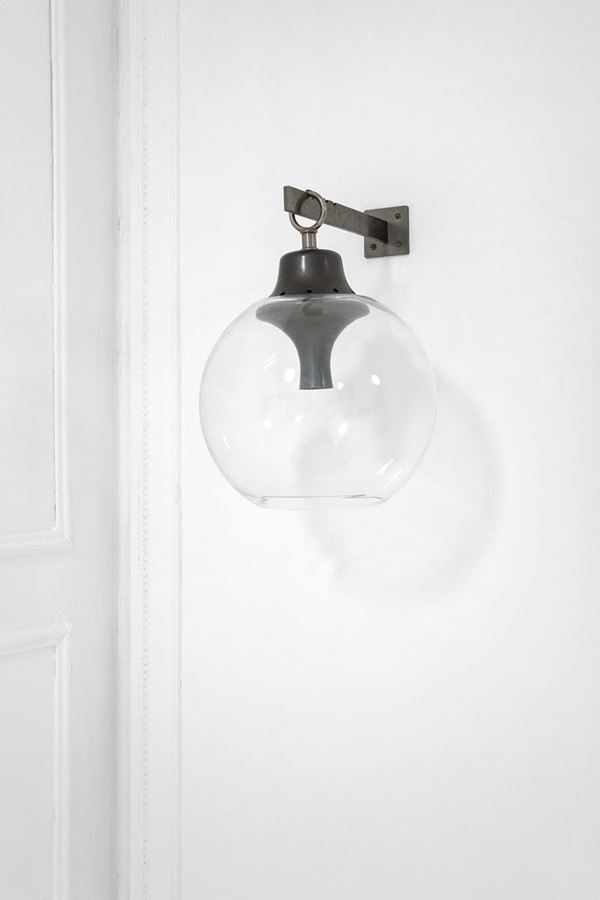 Luigi Caccia Dominioni : Lampada da parete a cremaglier  - Auction Spring Design - Incanto Casa d'Aste e Galleria