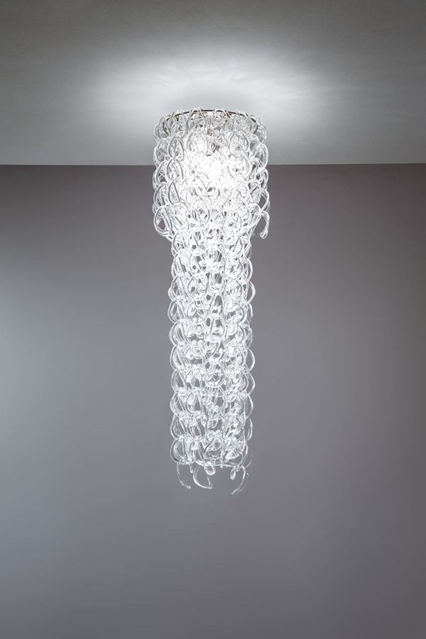 Angelo Mangiarotti : Lampadario mod. Giogali
Metal  - Asta Spring Design - Incanto Casa d'Aste e Galleria