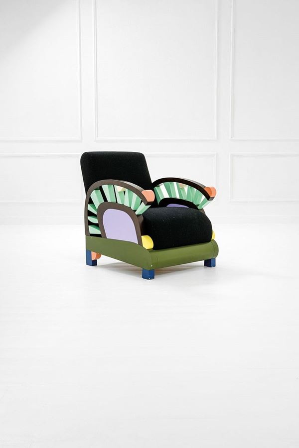 George Sowden : Poltrona 
Legno, legno laccat  - Asta Spring Design - Incanto Casa d'Aste e Galleria