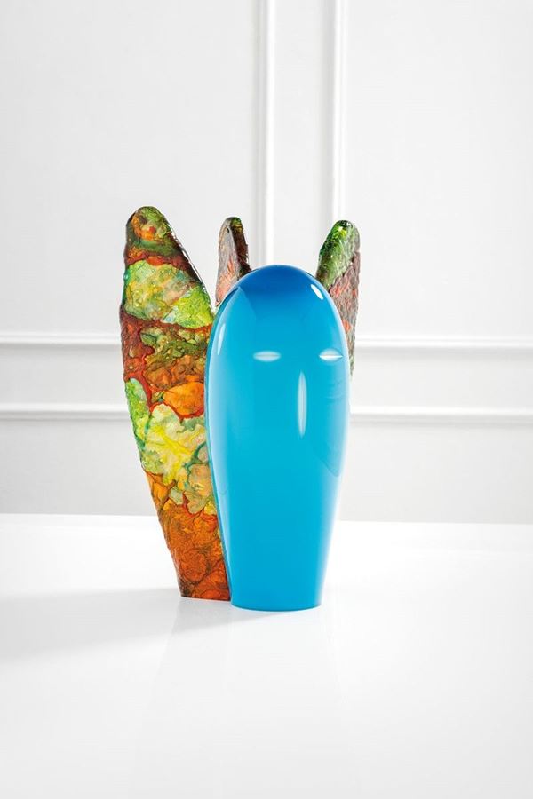 Alessandro Mendini : Giotto
Scultura in vetro inca  - Asta Spring Design - Incanto Casa d'Aste e Galleria