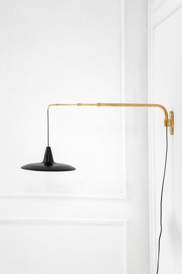 Lampada da parete estensibile   - Asta Spring Design - Incanto Casa d'Aste e Galleria