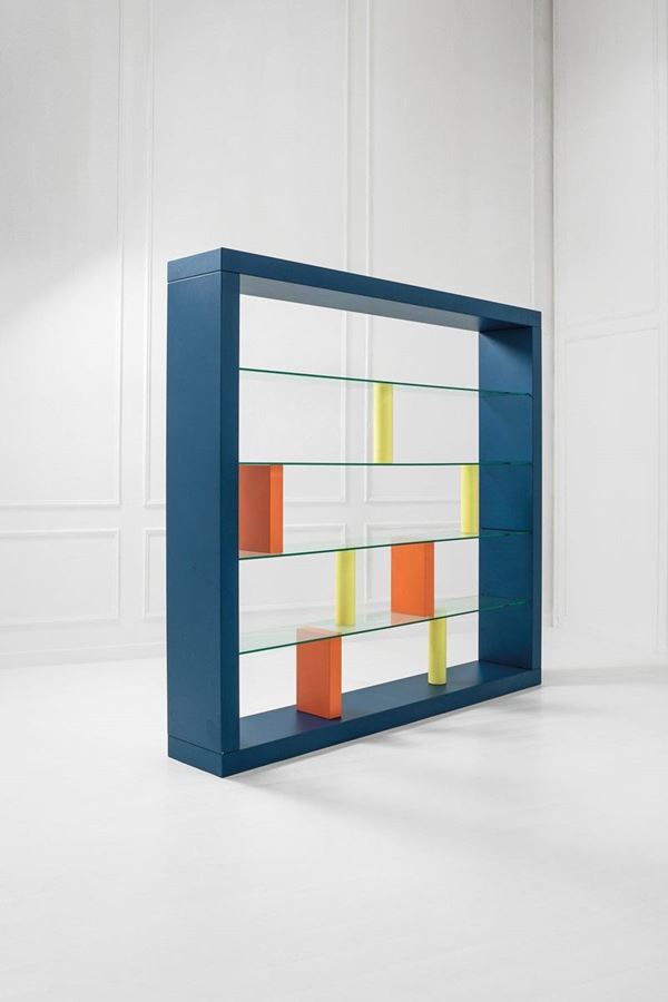 Ettore Sottsass : Libreria mod. Giorno 
Legno l  - Asta Spring Design - Incanto Casa d'Aste e Galleria